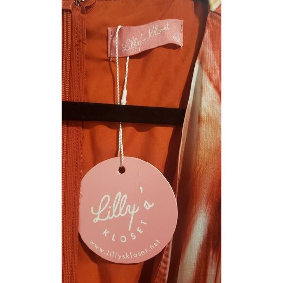 Lilly's‎ Kloset Maxi Dress, Slit Sleeves, Tiered Wrap Ruffle Hem 3XL Plus Size! - Picture 6 of 12